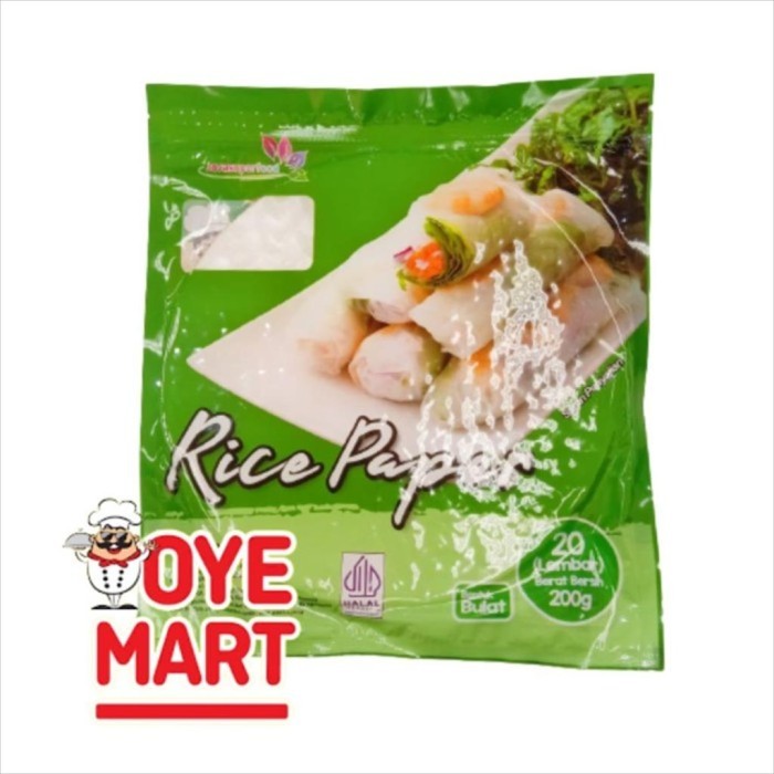 

JAVA SUPER FOOD RICE PAPER ROLL BULAT 200GR ISI 20/KULIT LUMPIA VIETNAM