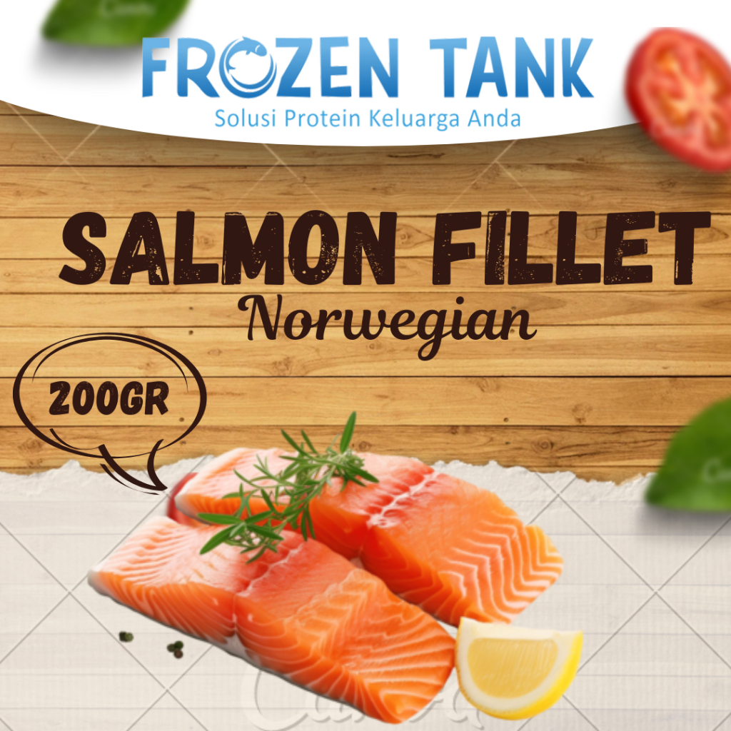 

Ikan Salmon Fillet 200 Gram Salmon Fillet Norwegian Frozen Food Bersih Tanpa Pengawet