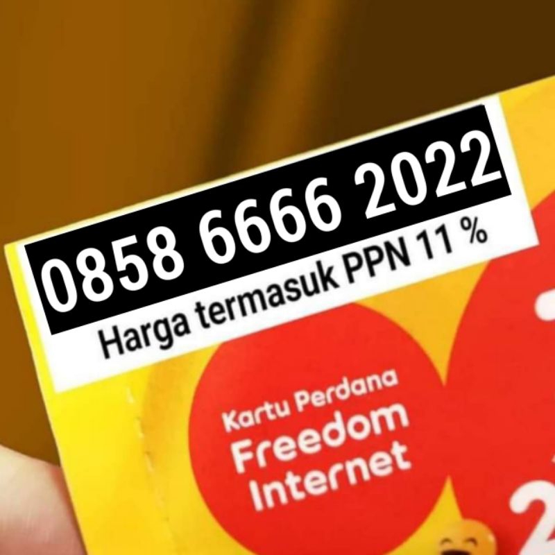 Nomor Cantik Indosat IM3 Seri tahun 0858 6666 2022 Perdana Tahun Lahir 2022