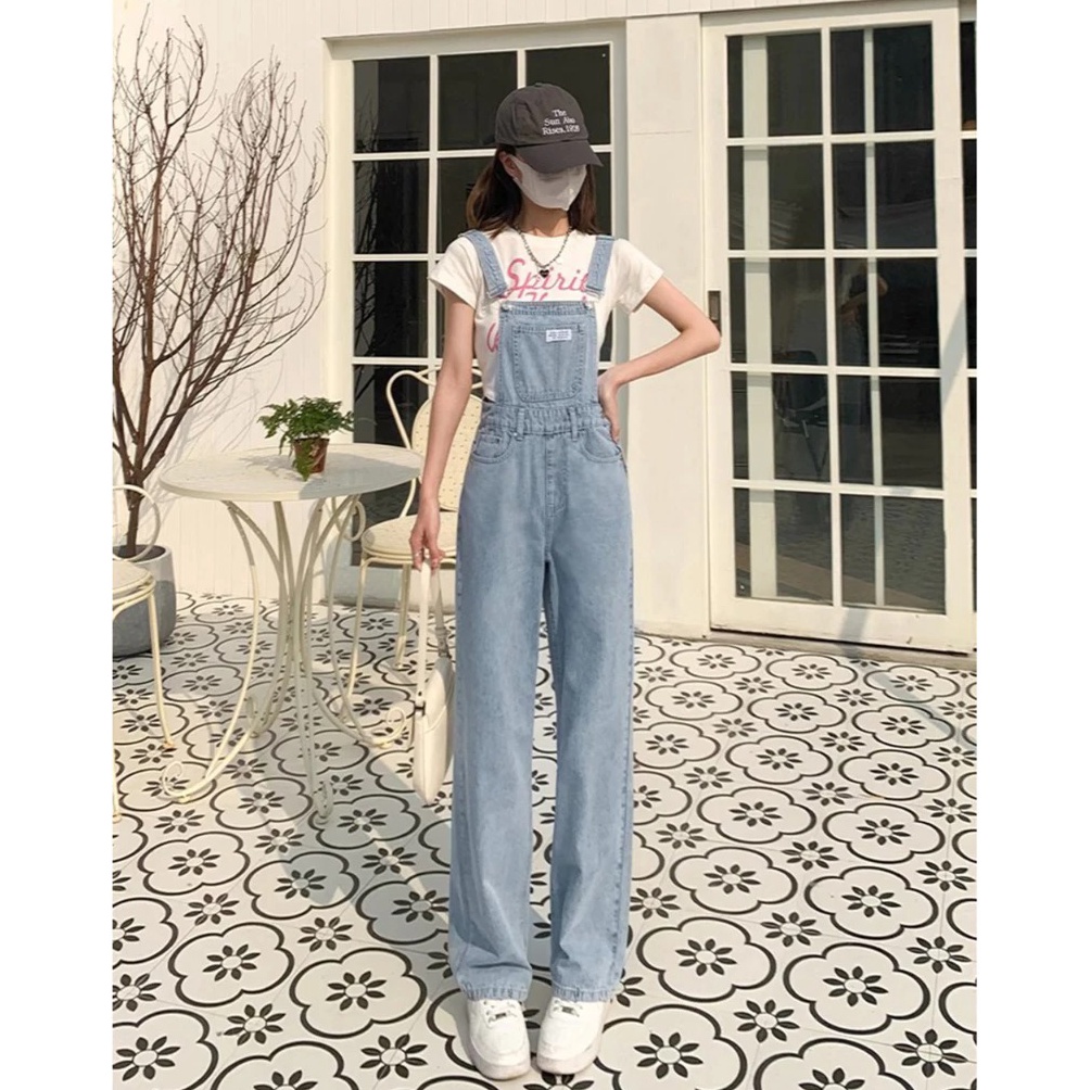 KODE K88Z OVERALL JUMPSUIT JEANS MURAH KOREA CELANA KODOK STRAP OVERALL REMAJA KEKINIAN 224 TERBARU