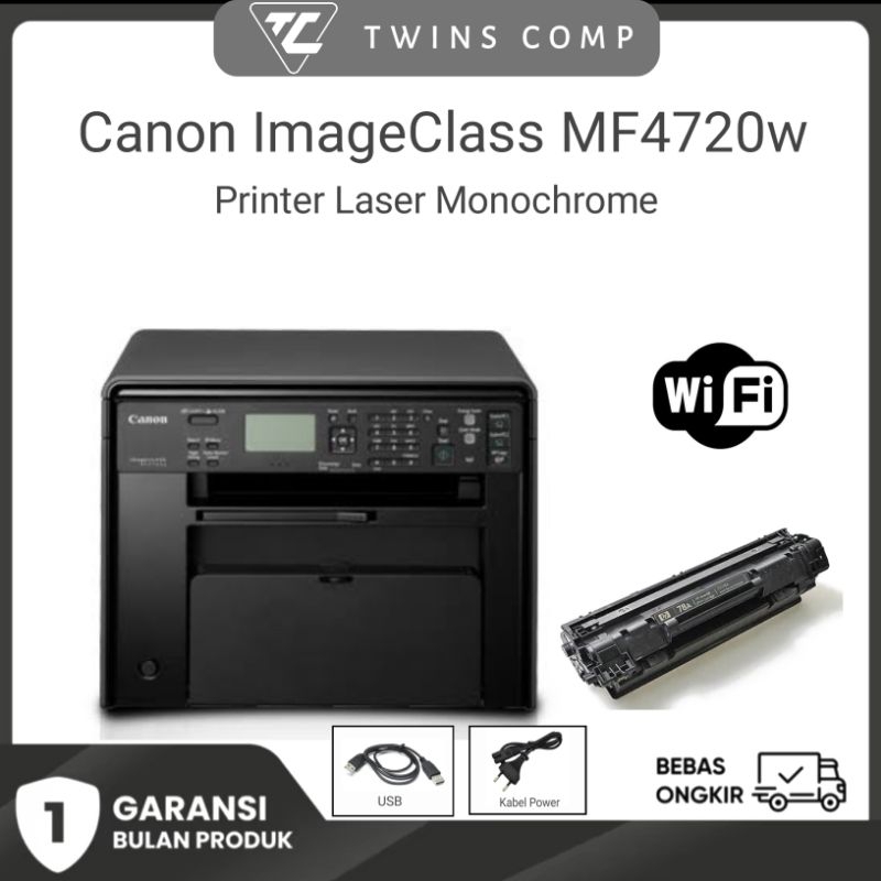 mesin fotocopy mini canon imageclass mf4720w wireless (Print dari hp)