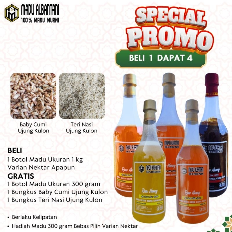 

PROMO MADU MURNI BELI 1 DAPAT 4