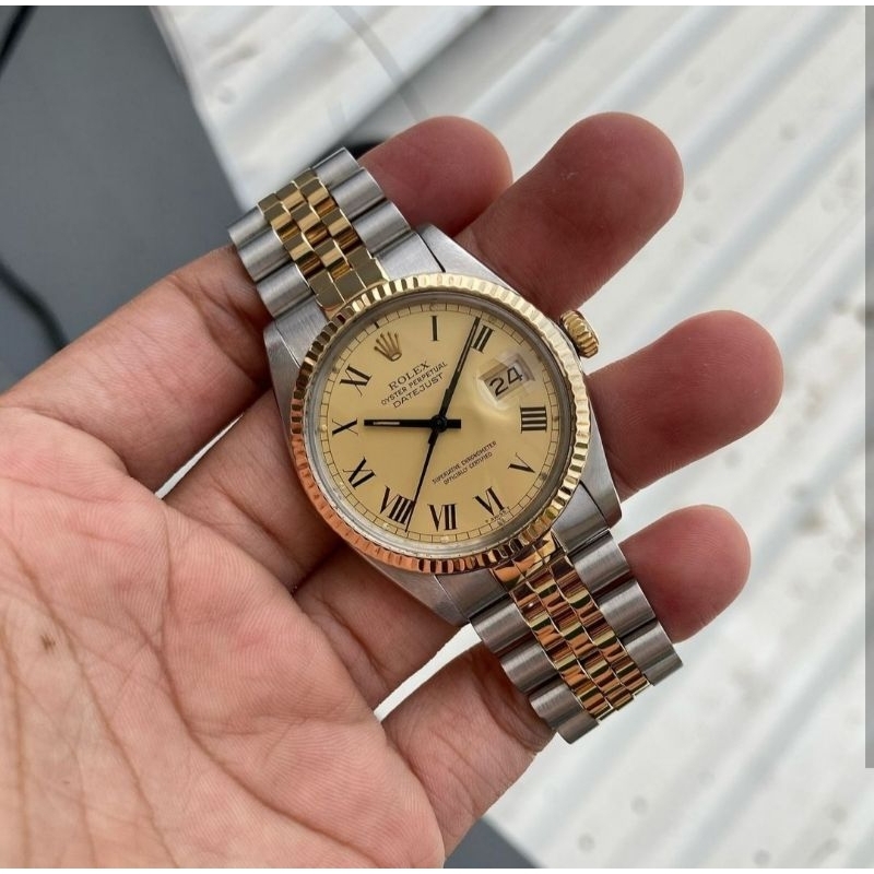 ROLEX DATEJUST 16013 SS/18K AUTOMATIC ORIGINAL YEAR: 1984