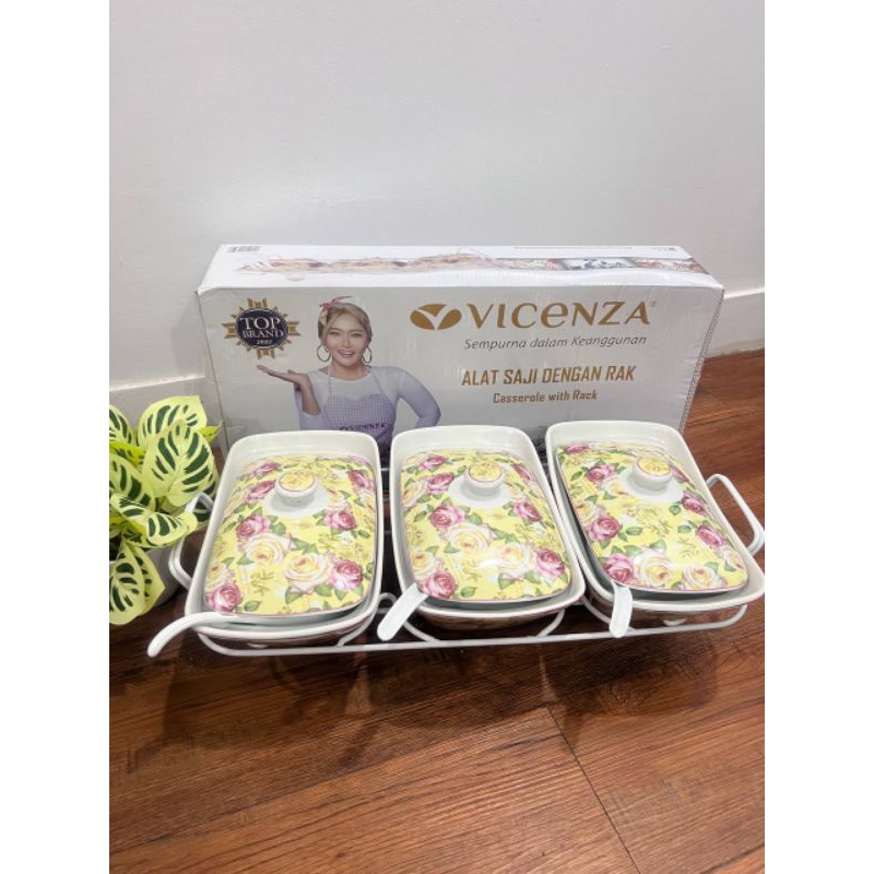 Prasmanan tempat saji makanan Caserol Vicenza Premium