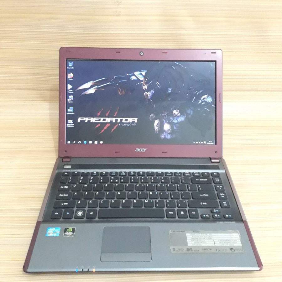 LAPTOP ACER CORE I7 VGA RAM 8GB SSD 500GB
