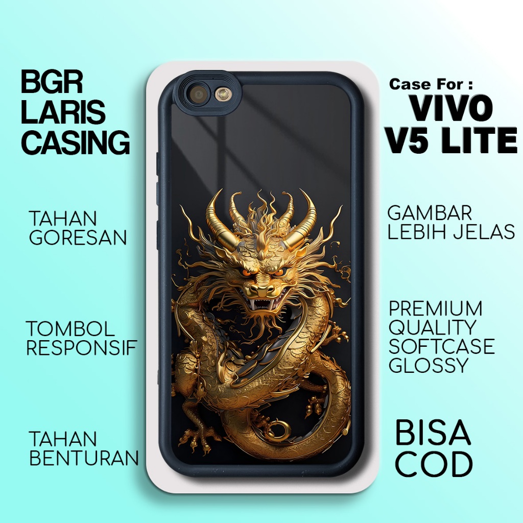 Casing Vivo V5 Lite Terbaru Dragon Case Vivo V5 Lite Termurah Hardcase Softcase Glossy Terlaris