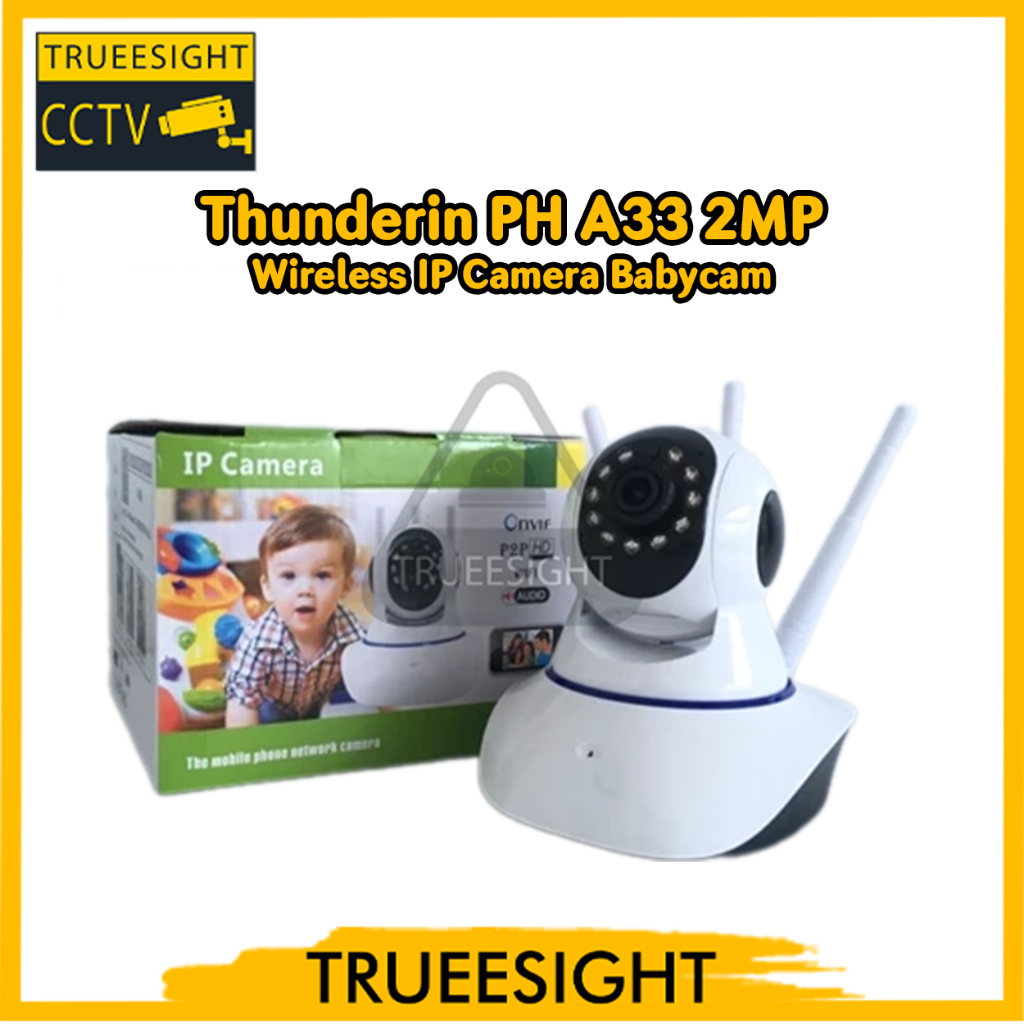 IP Camera Babycam Thunderin PH A33 2MP CCTV Wireless Camera App Yosee