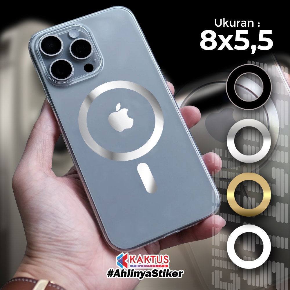 Stiker MagSafe HP Iphone Apple Lingkaran Universal Cutting Murah