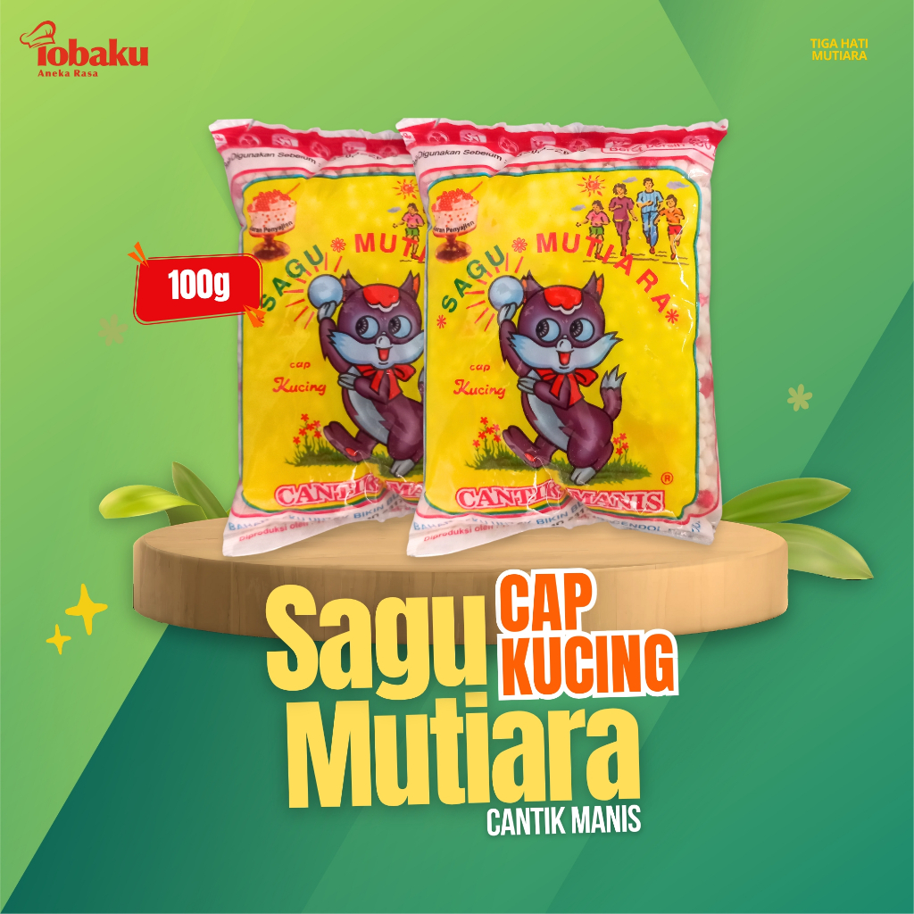 

Sagu Mutiara Cap KUCING 100g _