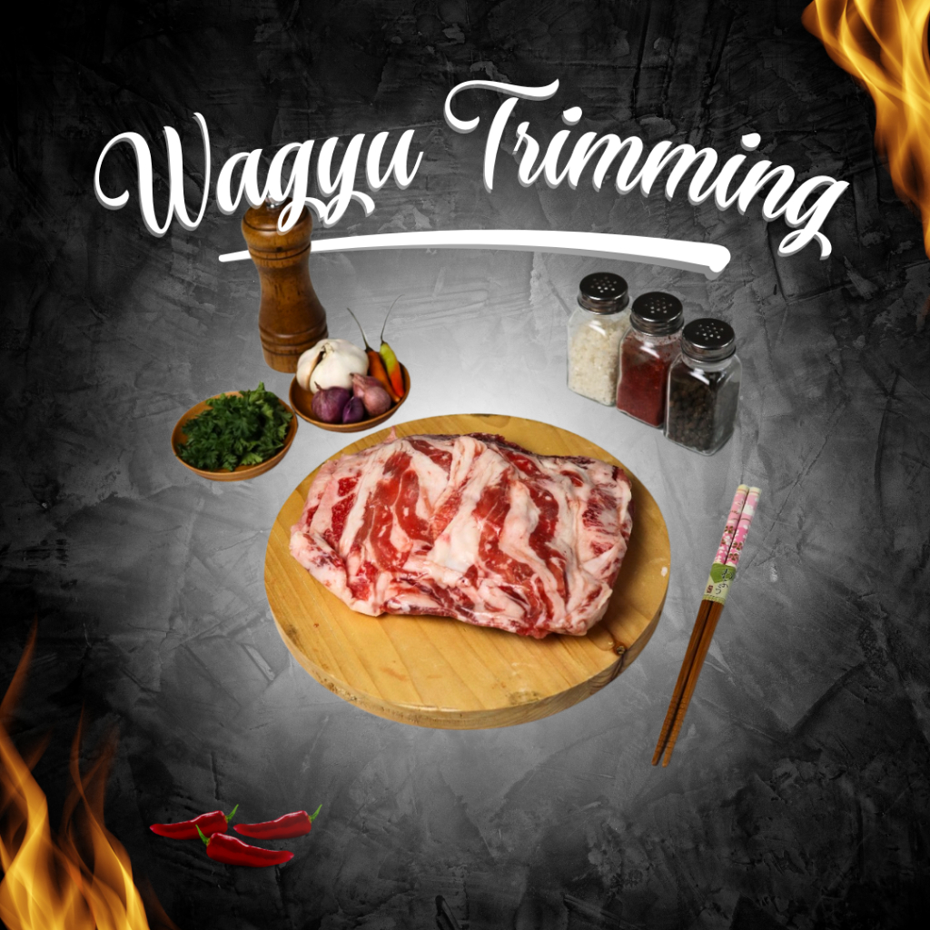 

Beef Slice Wagyu Trimming - Tetelan Daging Sapi