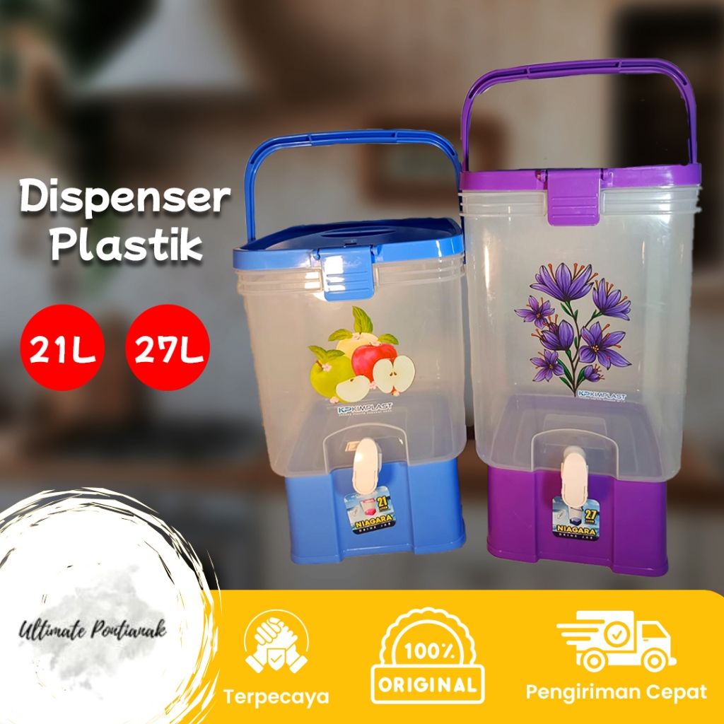 Dispenser Plastik KP Kimplast 21 Liter & 27 Liter | Niagara Drink Jar Ok