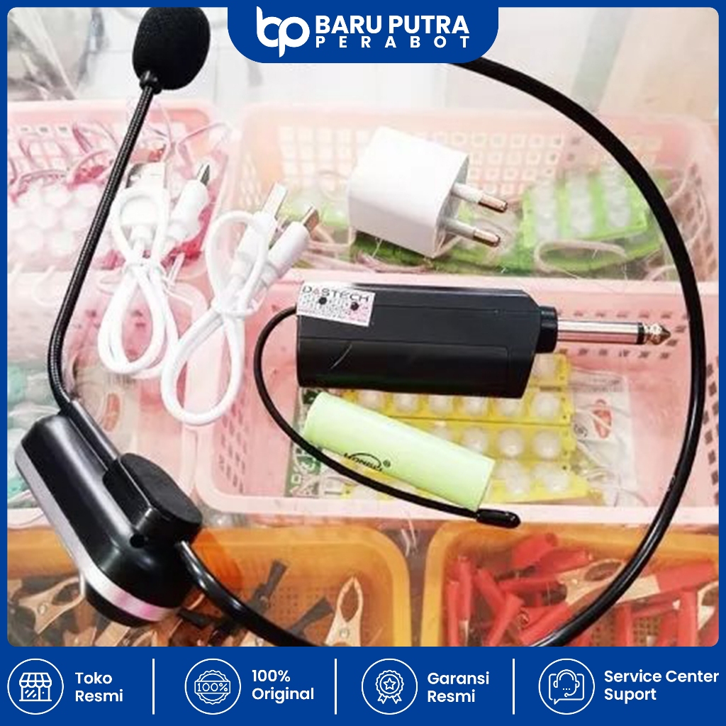 Microhone Clip On Bando Mic Wireless DASTECH DM-777 ORIGINAL