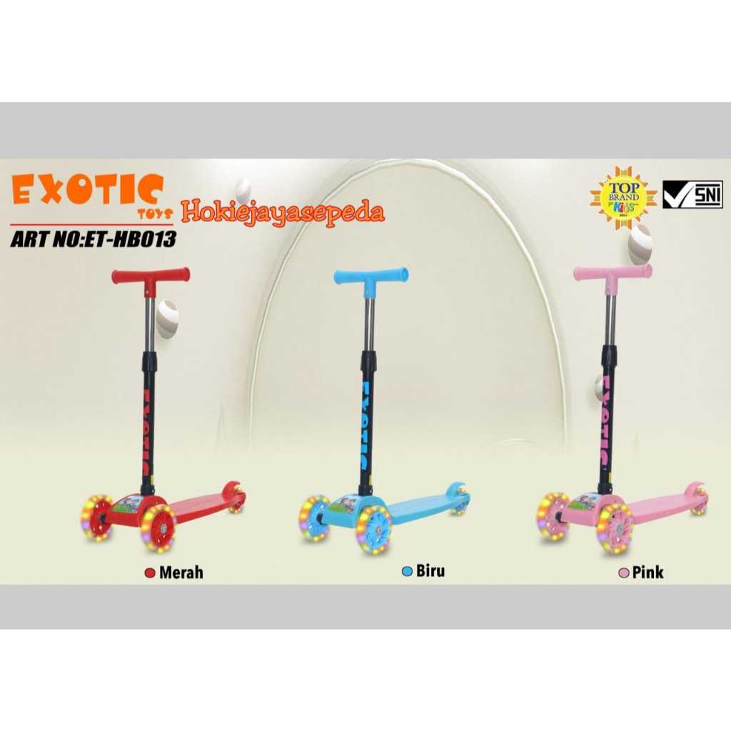 Skuter Anak Otoped lipat ET HB 013 Scooter Exotic Mainan Anak
