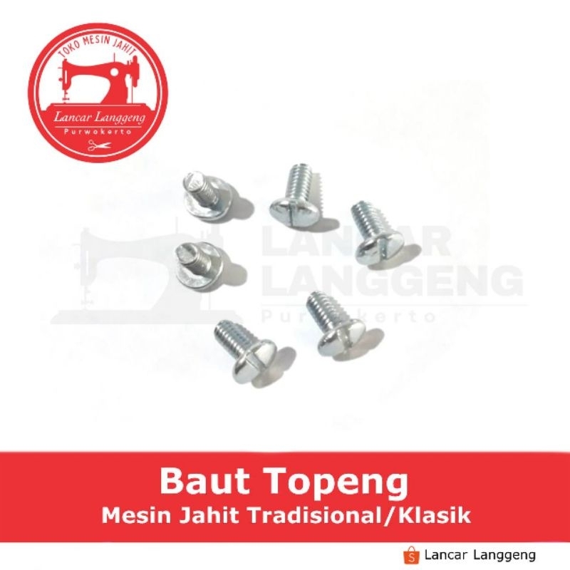 Baut Topeng Untuk Mesin Jahit Tradisional / Manual