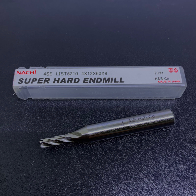 Endmill HSS 4 mm merk Nachi baru original Endmill 4mm