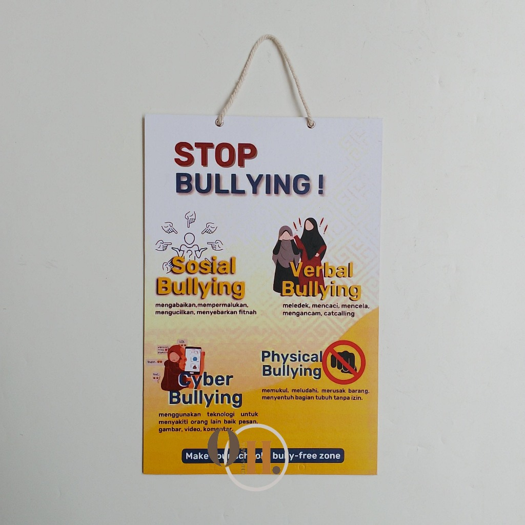 

Hard Poster Stop Bullying - Tipe Bullying - Edukasi Perundungan Sekolah