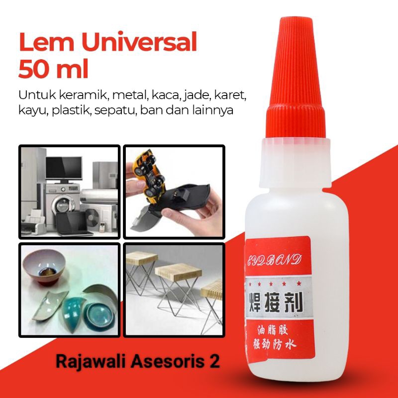 

Lem Universal Super Glue Plastic Metal Tire Repair 50ml