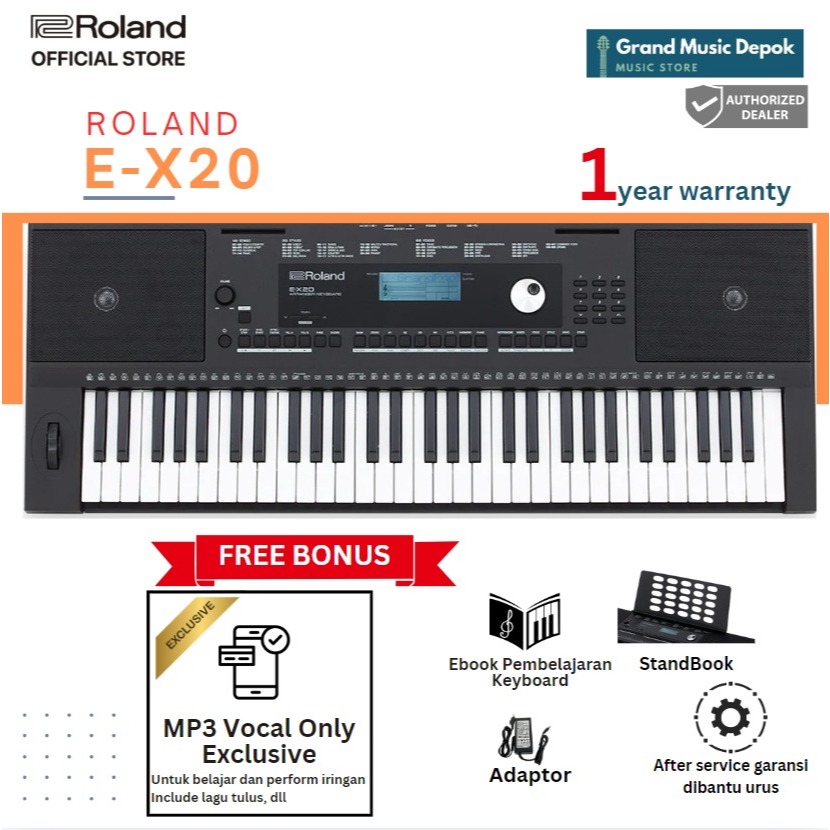 [Free Style DANGDUT] Roland E-X20 Arranger Keyboard Ex20 ex-20 ex 20 Roland Original