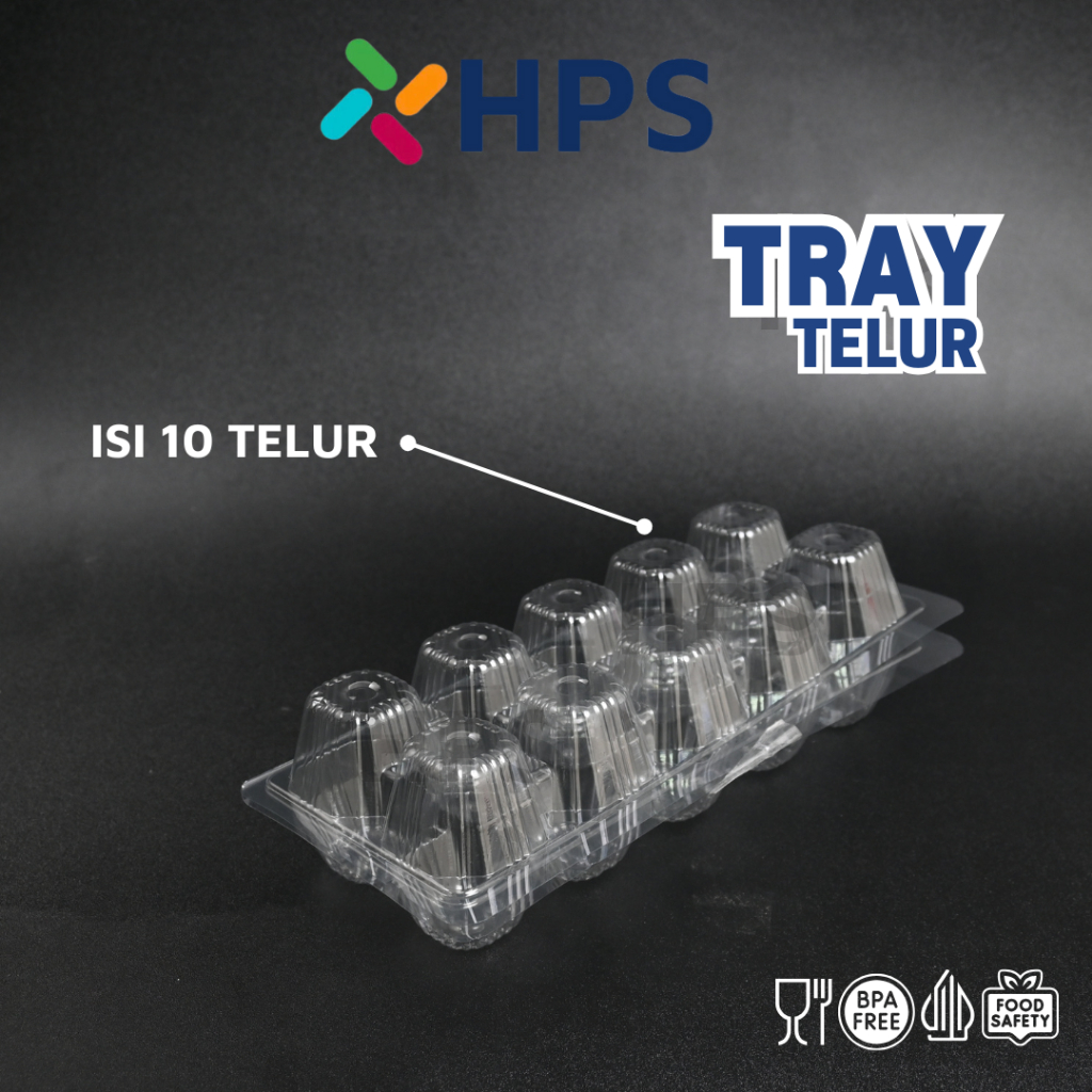 Mika Tray Telur 10 Lubang isi 50 psc Kuat , murah , isi banyak bahan FOOD GRADE