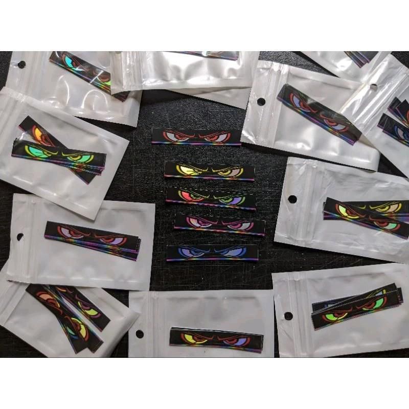 Stiker STROBO MATA HOLOGRAM Isi 5 pcs Bus Mania Miniatur Bus Basuri