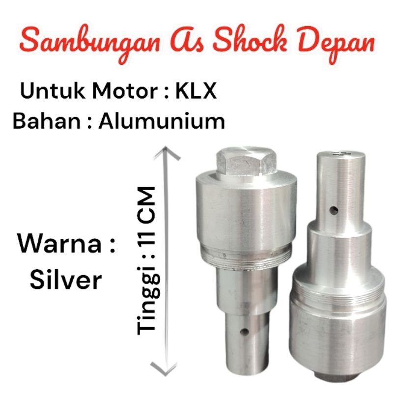 SAMBUNGAN AS SHOCK DEPAN KLX PENINGGI SHOCK KLX 150 BF D-TRACKER