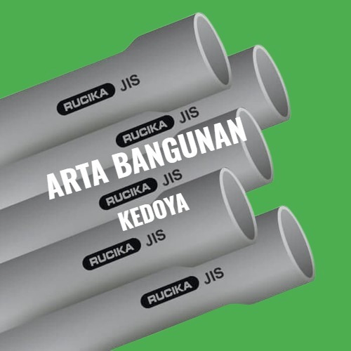 Pipa Rucika Abu AW 1/2 inch - per batang
