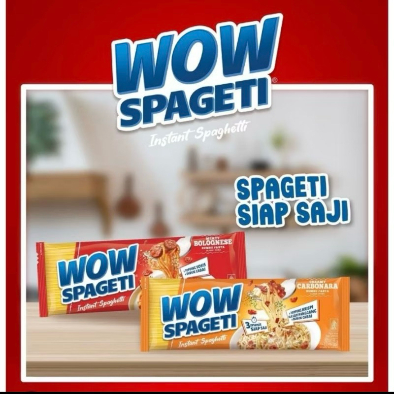 

Mie WOW Spageti/ Spageti carbonara dan bolognese