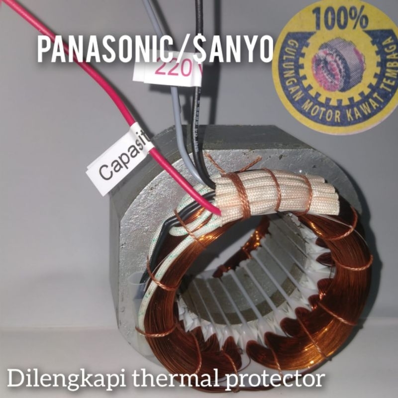 stator panasonic/Sanyo tembaga murni seri 125 watt bearing 629