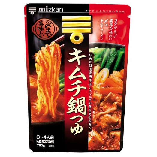 

MIZKAN Kimchi Nabe Straight Type /Soup Kimchi Base For Hot Pot 750 GR