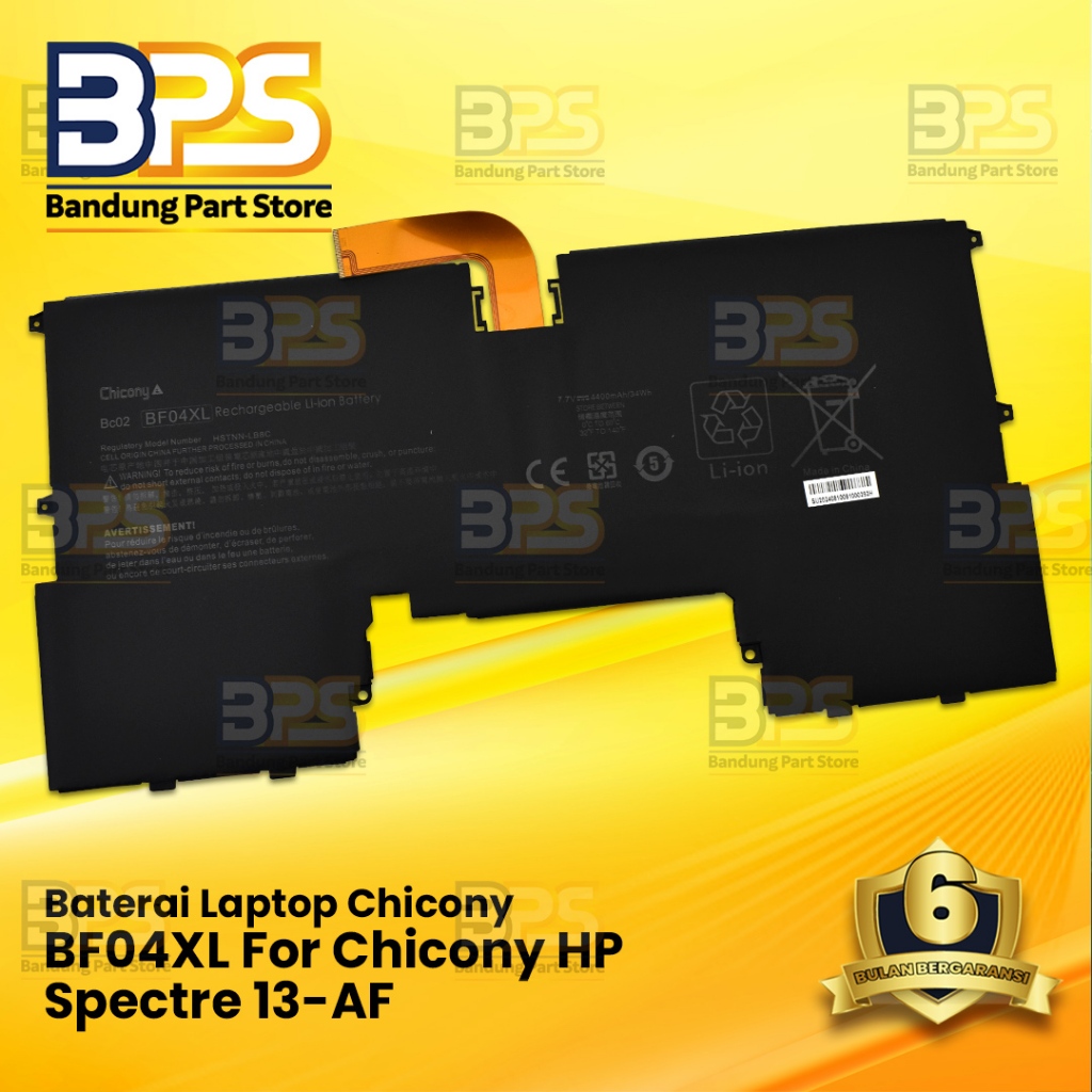Baterai Laptop Chicony for Spectre 13-AF BF04XL 7.7V 34Wh Original