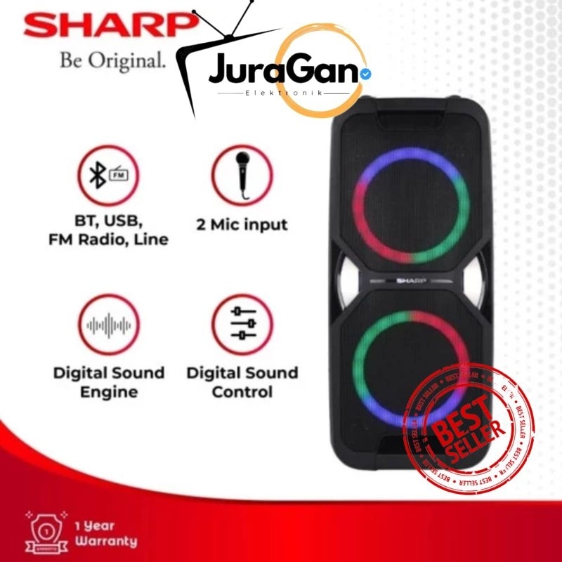 Sharp Portable party speaker PS 925/PS925/ Speaker Bluetooth PS-925