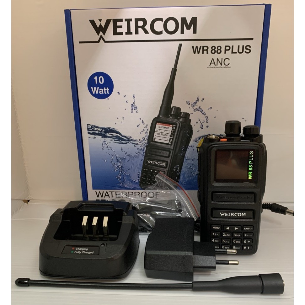 HT HANDY TALKIE WEIRCOM WR 88 PLUS 10 WATT DUAL BAND WATERPROOF