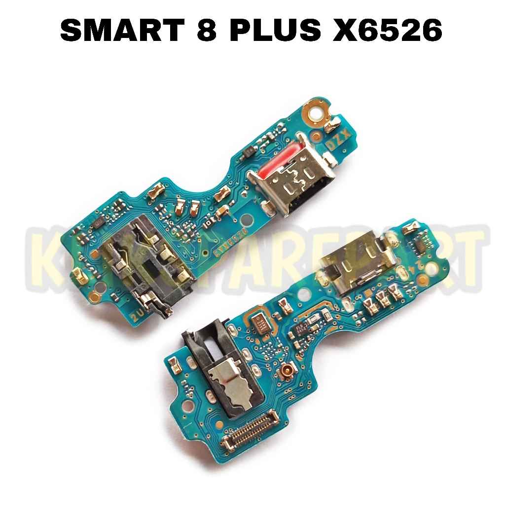 Smart 8 Plus X6526 Konektor Charger Papan Cas Pcb Board Usb Mic Ori