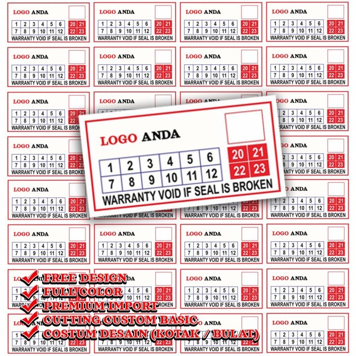 STICKER STIKER CUSTOM SEGEL GARANSI PECAH TELUR
