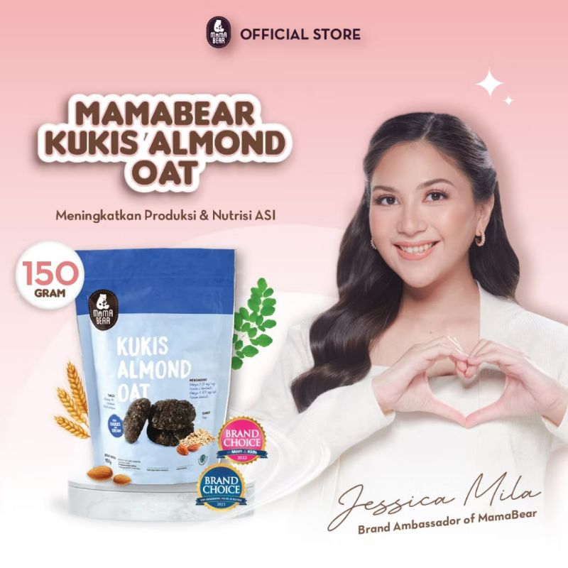 

(PROMO) MAMABEAR KUKIS ALMOND OAT COOKIES N CREAM - KUKIS PELANCAR ASI (ASI BOOSTER)
