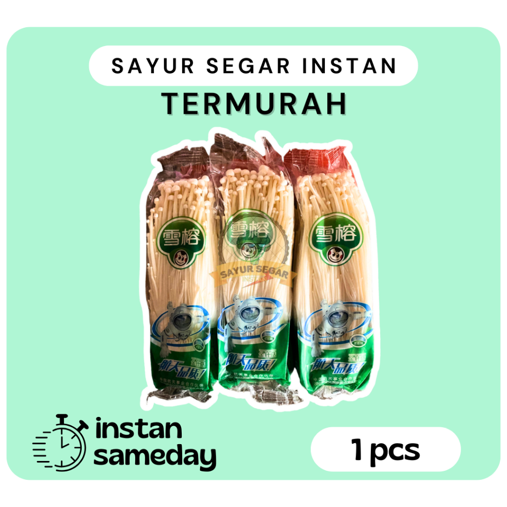 

Jamur Enoki 1pcs [100gr] - Sayursegarinstan