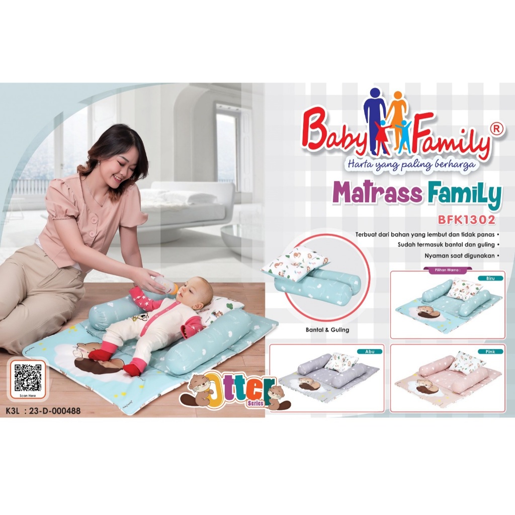Baby Family Matras Bayi Set Otter Series / Baby Scots Matras Otter Series / Baby Mattress Matras Bay