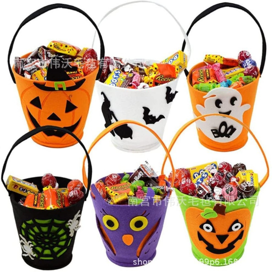 

Tas Permen Labu Trick Or Treat Pumpkin Goodie Bag Lucu Halloween
