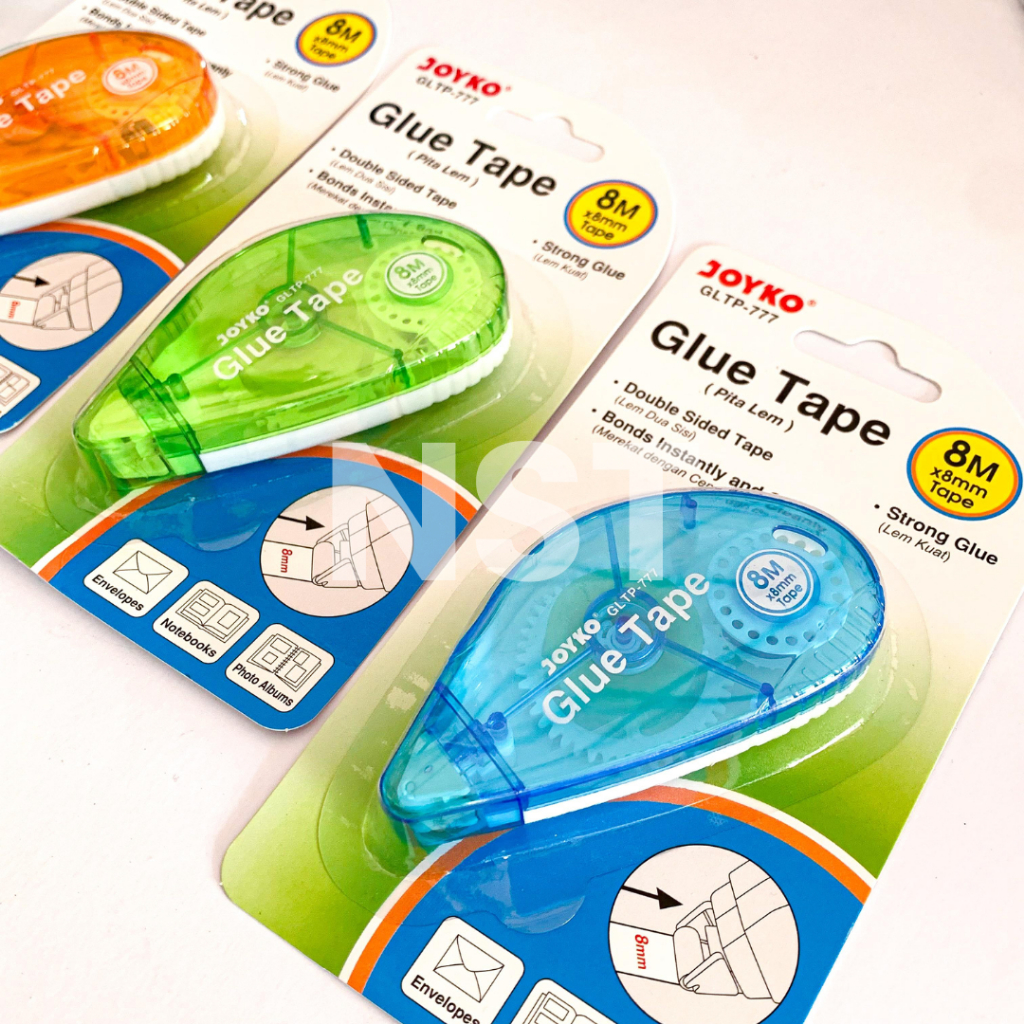 

Glue Tape Lem Pita Dua Sisi Doubel Sided Tape Roll Joyko GLTP-777