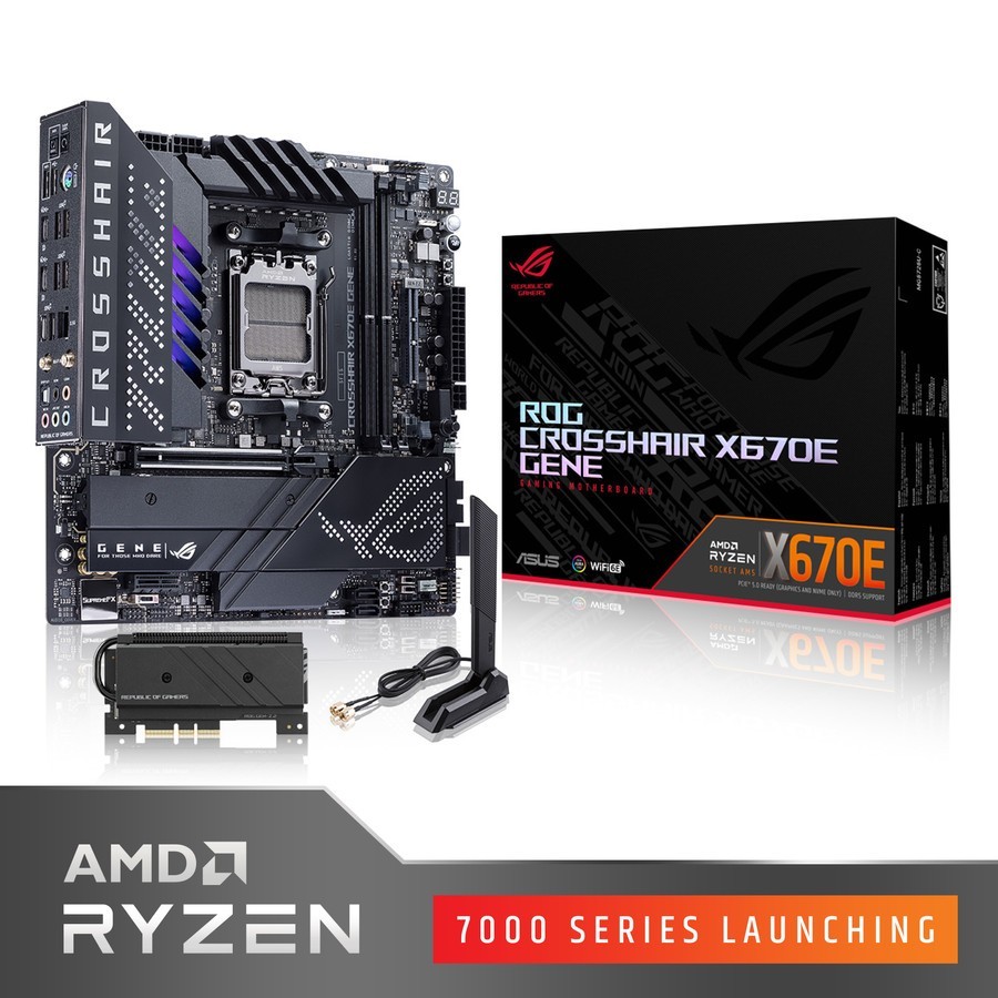 ASUS ROG CROSSHAIR X670E GENE MOTHERBOARD micro-ATX AMD Ryzen