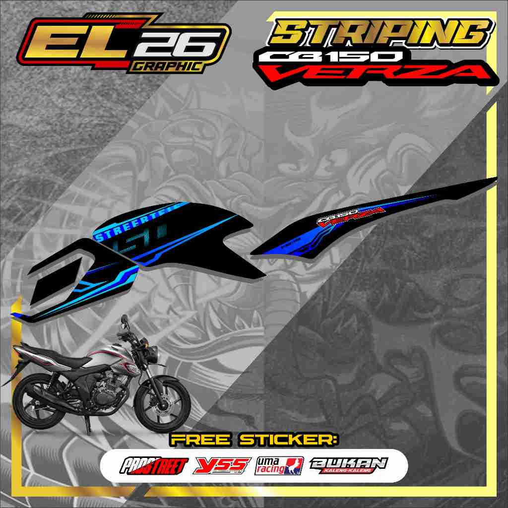 641 STRIPING STICKER CB150 VERZA  - STICKER  CB 150 VERZA MOTIF GRAPIC