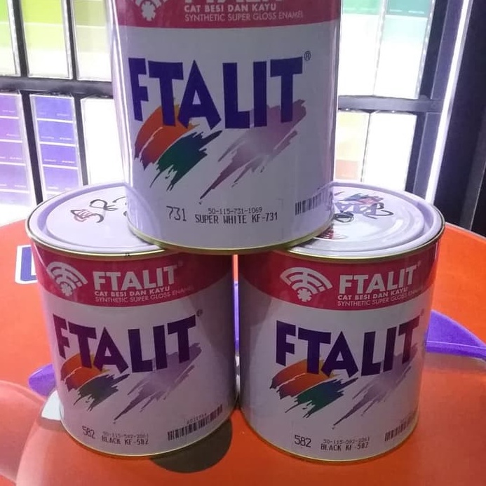 

KODE B43O Cat Ftalit Cat Minyak Cat Kayu Cat Besi Ftalit Gloss Silver Doff