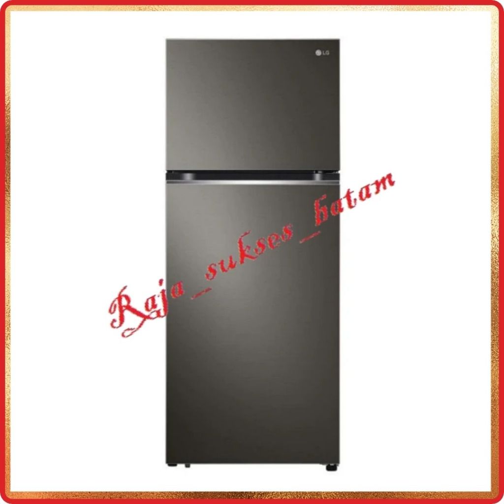 Kulkas LG GN-B392PXGB 2 Pintu, Kapasitas 395L, Warna Black Steel