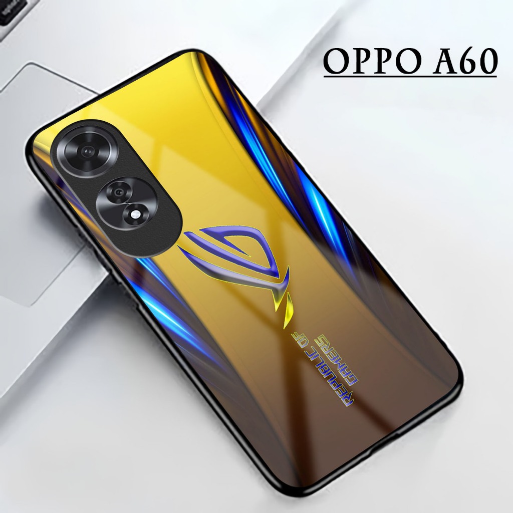 Softcase Glossy Glass Oppo A60 Terbaru [ GSC9] Casing Handphone Oppo A60 - Pelindung Handphone - Aks