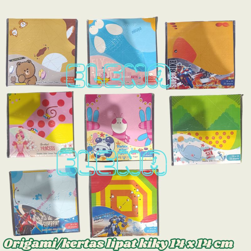 

origami 14 x 14 cm kiky/ kertas lipat