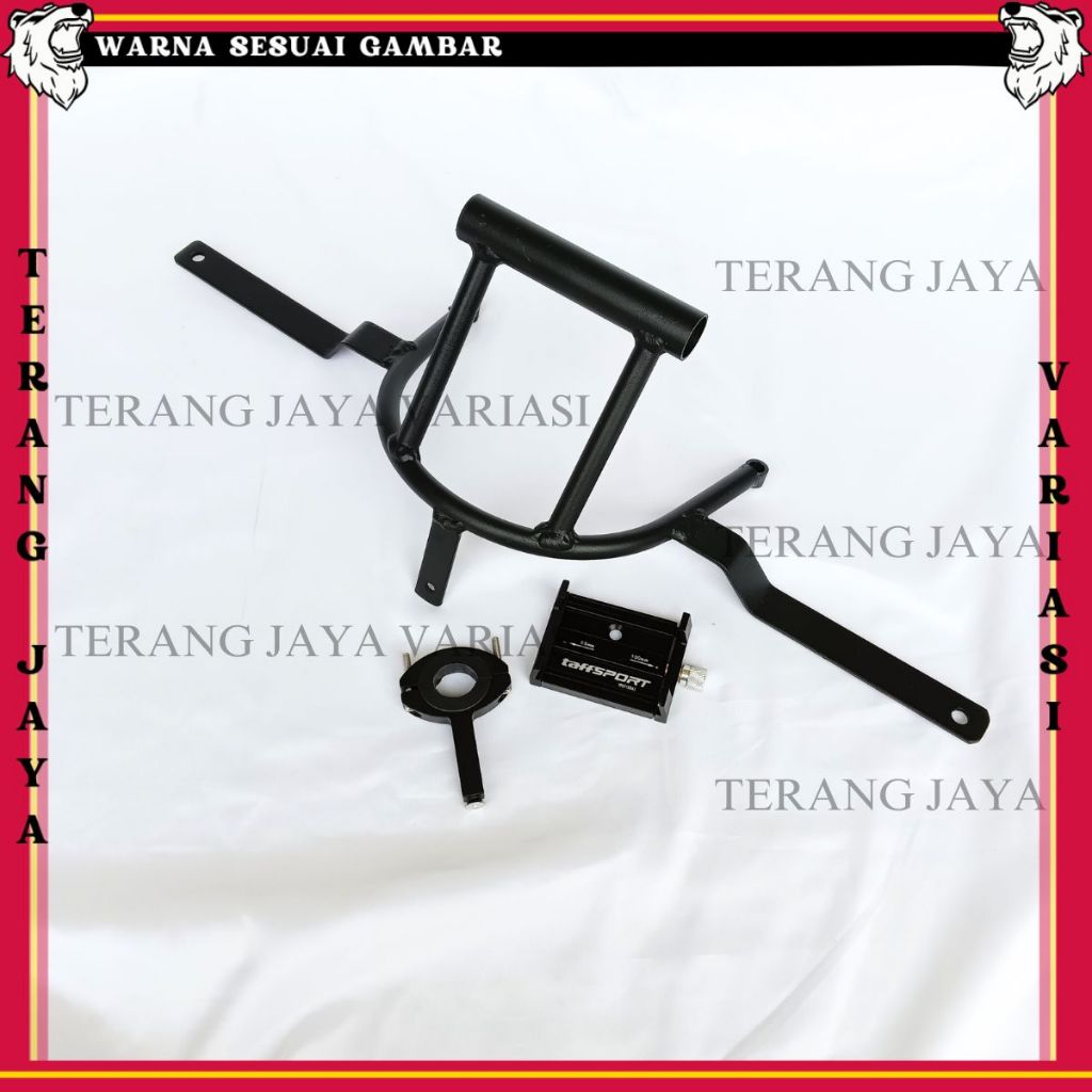 PAKET HOLDER GPS HP YAMAHA NMAX NEW PHONE HOLDER ALUMUNIUM STANG MOTOR BRAKET BRACKET BREKET HOLDER 