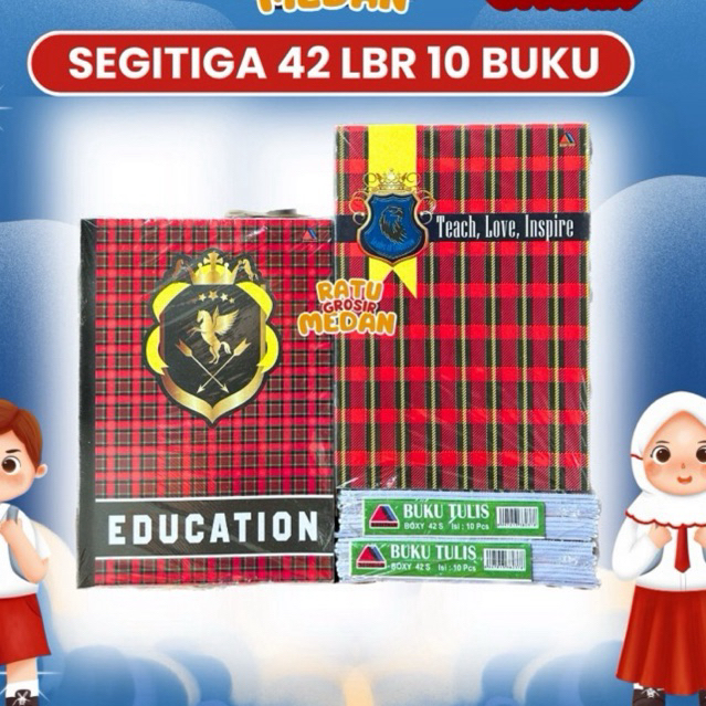 

1 Pack Buku Tulis CAMPUS Panjang 42 Lembar Isi 10 Pcs