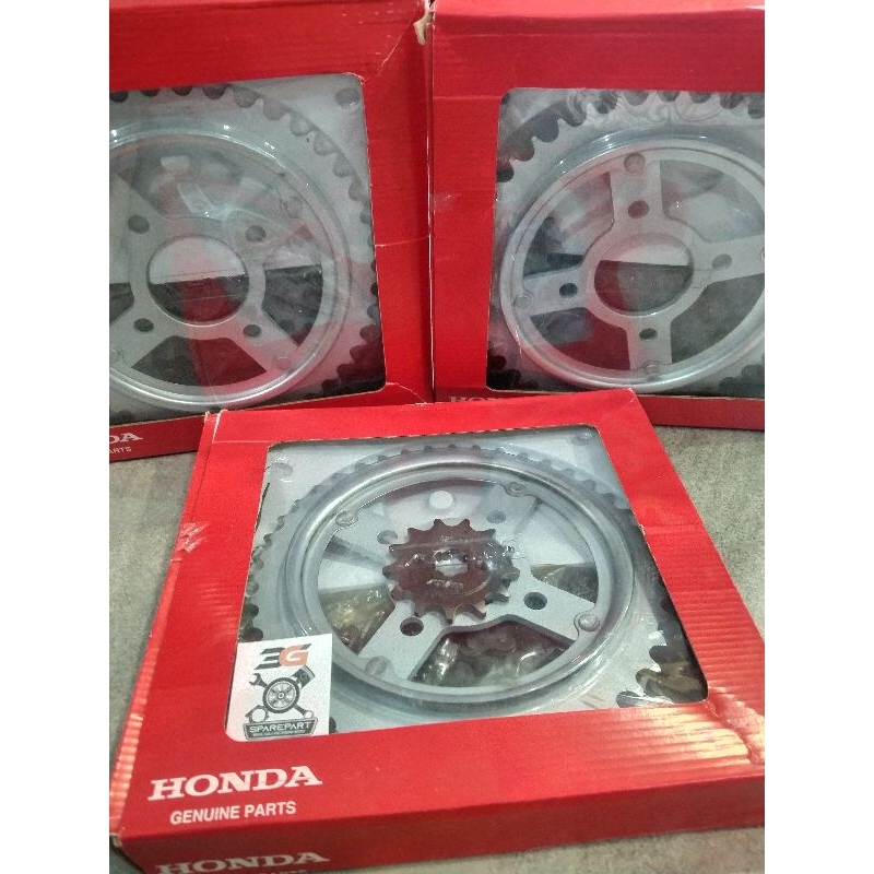 GEAR SET KCJ HONDA TIGER 06401-KCJ-690FULLSET RANTAI KOMPLIT