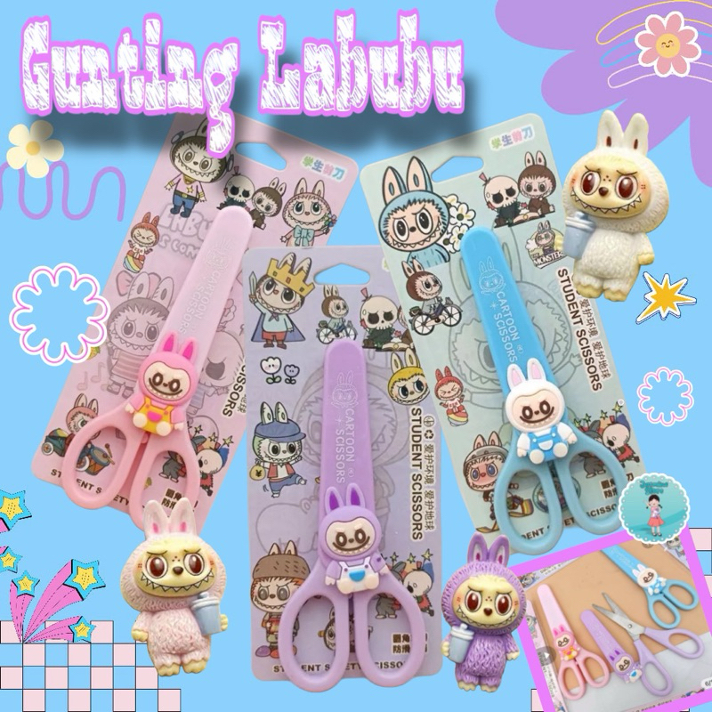 

Gunting Labubu/Gunting Lucu Berkarakter Labubu Gunting Mini Scissors Gunting Tutup/Peralatan Sekolah Labubu/Alat Tulis Labubu