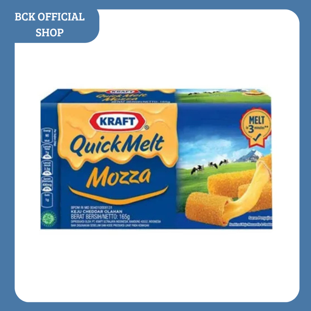 

Keju Kraft Quick melt Mozza | Keju Kraft Mozza 165gr (PCS)